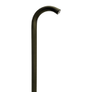 PLB21 Cast Brass 3W 3000K Warm White Integrated LED Cane Style Curved Low Voltage Pathway Light
