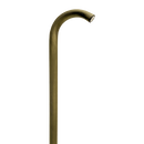PLB21 Cast Brass 3W 3000K Warm White Integrated LED Cane Style Curved Low Voltage Pathway Light