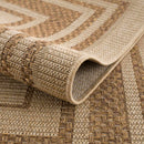Isoko Bordered Faux Jute Outdoor Rug