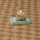 Kuval Checkered Brown Rug