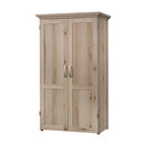 Drop Leaf Computer Desk Craft Table Armoire in Maple Wood Finish - Made in USA