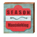 Mantoloking Red Beach Tag | Wall Art Print on Real Wood