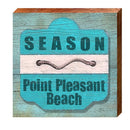 Point Pleasant Beach, New Jersey Beach Tag Wooden Sign | Wall Art Print on Real Wood
