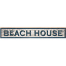 Beach House Shabby Sign | Wall Art Print on Real Wood