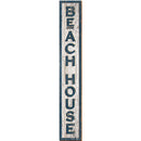 Beach House Vertical Shabby Sign | Wall Art Print on Real Wood