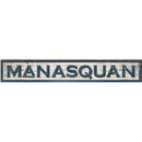 Manasquan Shabby Sign | Wall Art Print on Real Wood