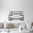911 GT2 RS Model 991 Back Metal Car Wall Art - MT0850