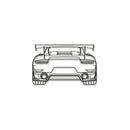 911 GT2 RS Model 991 Back Metal Car Wall Art - MT0850