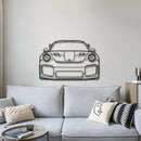 911 GT2 RS Model 991 Front Metal Car Wall Art - MT0848