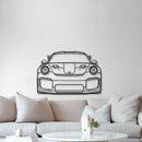 911 GT2 RS Model 991 Front Metal Car Wall Art - MT0848
