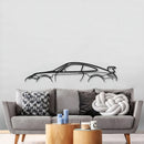 911 GT3 Model 997 Metal Car Wall Art - MT0856