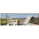 Fenwick Island Beach Adirondack Chairs | Wall Art Print on Real Wood