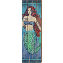Red Headed Mermaid | Wall Art Print on Real Wood