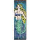 Blond Mermaid | Wall Art Print on Real Wood