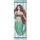Red Headed Mermaid | Wall Art Print on Real Wood