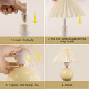 Pottery ceramics table lamp