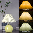 Pottery ceramics table lamp