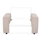 Ainfox Module Sofa Oversized Sectional Sofa Armrest Beige For Living Room