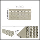 Deck Tiles - BEIGESLAT - Interlocking PP Flooring - High End Polypropylene | 100% Recyclable | DECKO Lite (24" x 12" x 0.78" tile)