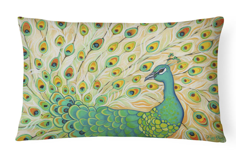 Pretty Pretty Peacock Canvas Fabric Decorative Pillow PPD3021PW1216