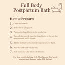 Herbal Postpartum Bath for After Birth Recovery and Perineal Care