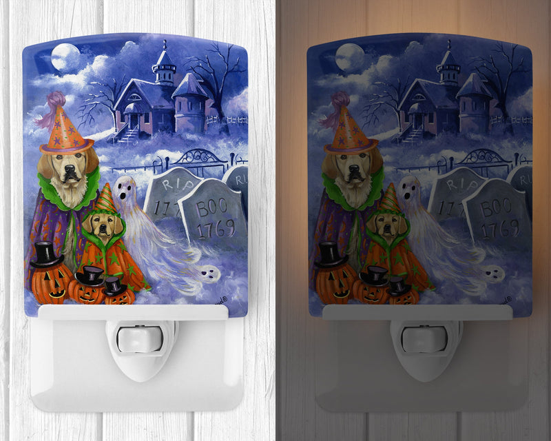 Golden Retriever Halloween Ceramic Night Light PPP3102CNL