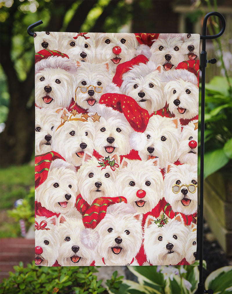 Westie Christmas a Plenty Flag Garden Size PPP3133GF