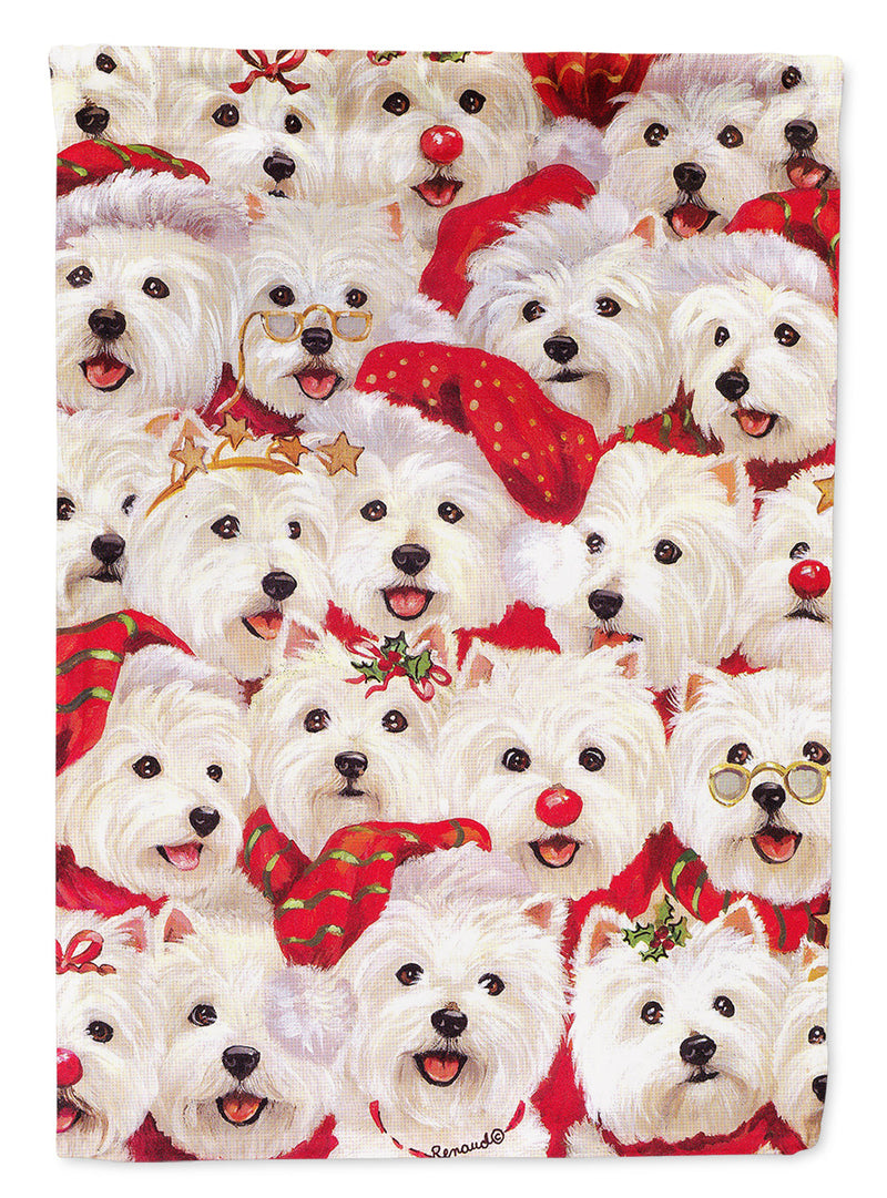 Westie Christmas a Plenty Flag Garden Size PPP3133GF