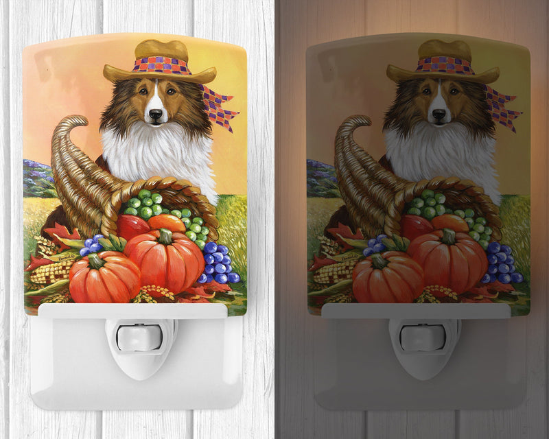 Sheltie Autumn Ceramic Night Light PPP3185CNL