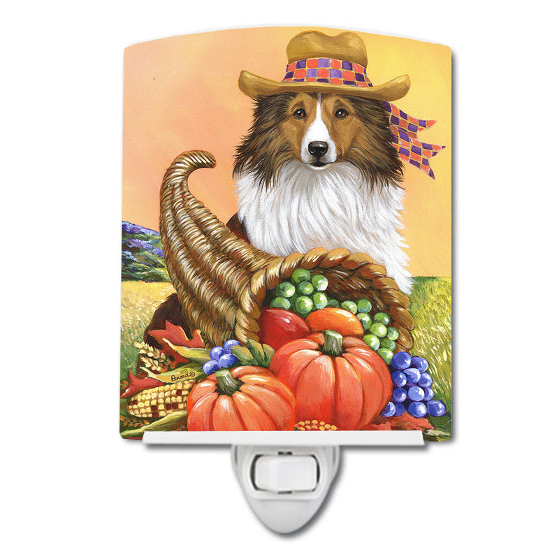 Sheltie Autumn Ceramic Night Light PPP3185CNL