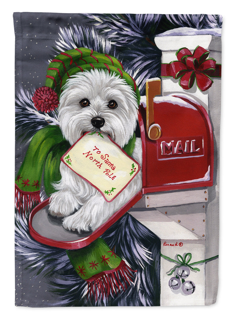 Westie Christmas Letter to Santa Flag Garden Size PPP3215GF