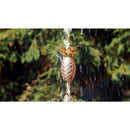 8.5 Ft. Copper Pineapple Rain Chain Gutter Downspout - Basin Not Included