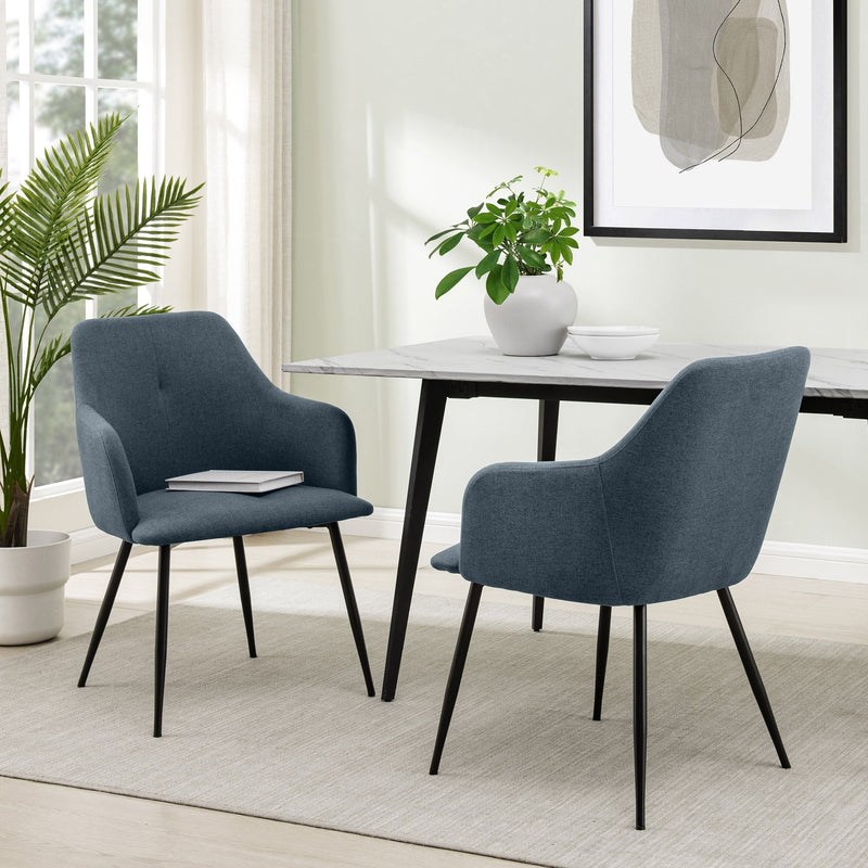 Park 2-Piece Upholstered Dining Arm Chair