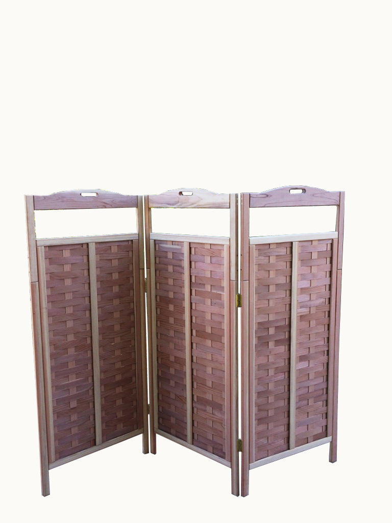 Redwood 3 Panel Room Divider Privacy Screen