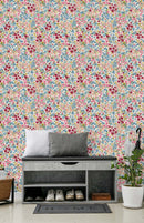 Multicolored Violets Wallpaper