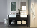 Hayley Bathroom Vanity with Sink and Carrara White Marble Top Cabinet Set Villohome