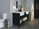 Hayley Bathroom Vanity with Sink and Carrara White Marble Top Cabinet Set Villohome