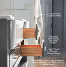 Hayley Bathroom Vanity with Sink and Carrara White Marble Top Cabinet Set Villohome