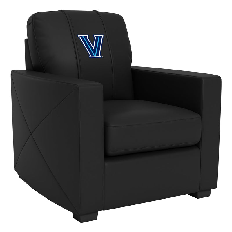 Silver Club Chair with Villanova Wildcats Primary Logo