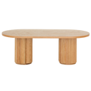 Fluted Oval Kids Table – Solid European Oak Activity Table