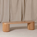 Fluted Bench – Solid European Oak