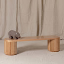 Fluted Bench – Solid European Oak