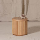 Fluted Round Stool