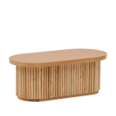 Mini Fluted Coffee Table – European Oak Kids Playroom Table