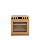 Oak Fluted Play Oven – Montessori Wooden Toy Kitchen