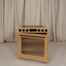 Oak Fluted Play Oven – Montessori Wooden Toy Kitchen