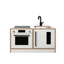 Kitchenette Mini – White & Oak Pretend Play Station