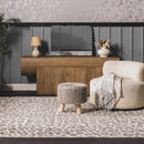 Beige Liversedge Leopard Print Area Rug