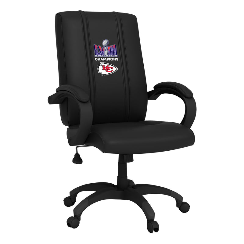 Kansas City Chiefs Super Bowl LVIII Champions Logo Office Chair 1000