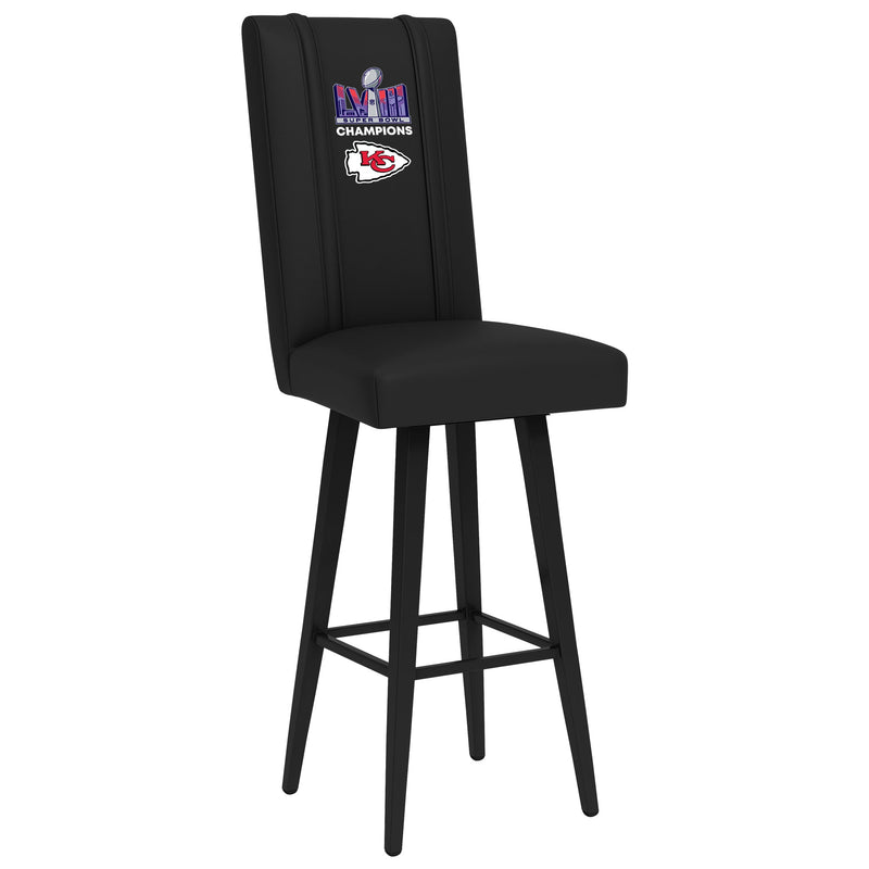 Kansas City Chiefs Super Bowl LVIII Champions Logo Swivel Bar Stool 2000